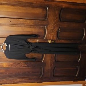 Flowt black jumpsuit with tie waist